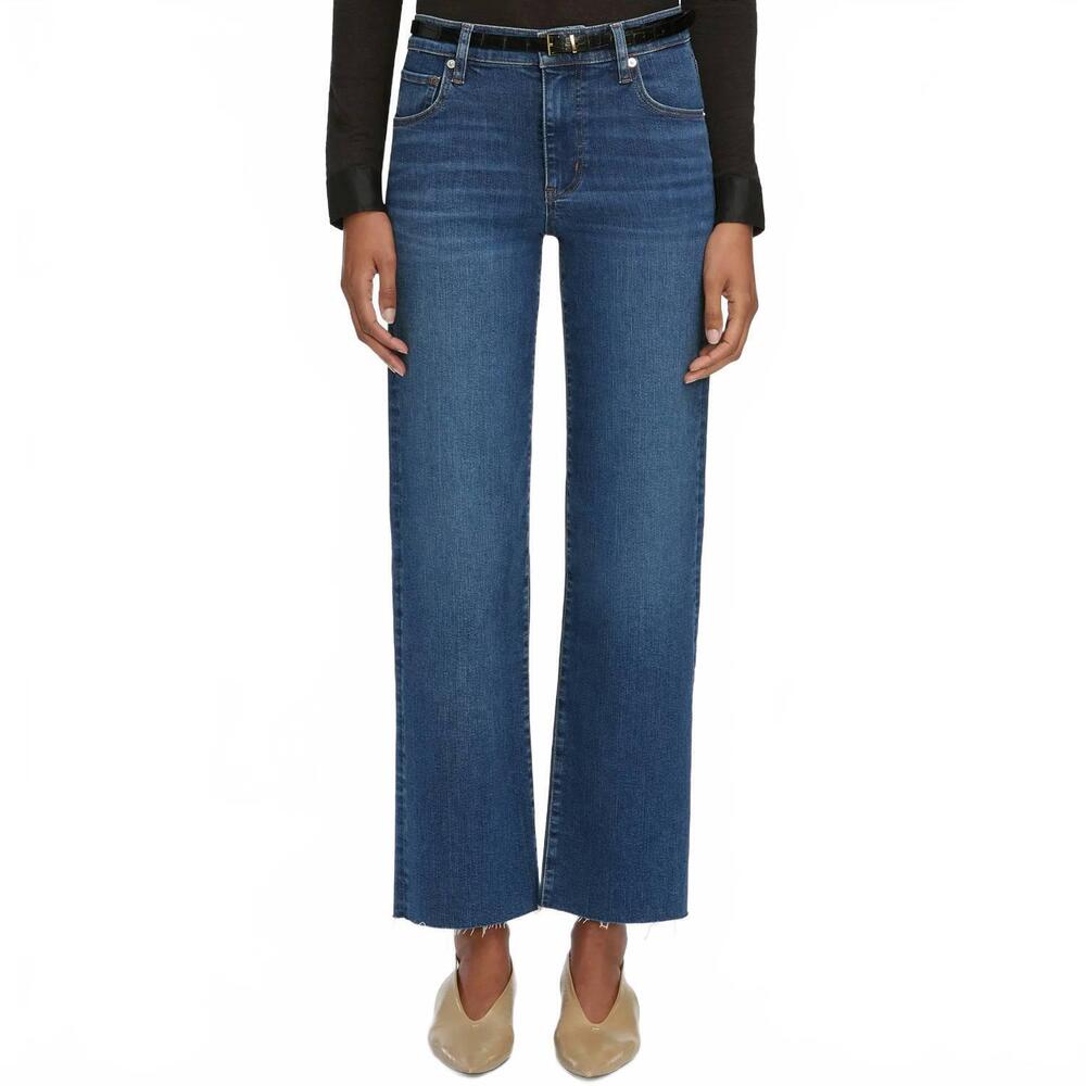 NEW FRAME mellow jeans in mid blue wash